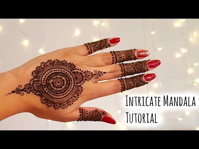 Intricate Mandala Henna tutorial | Henna Art by Aroosa