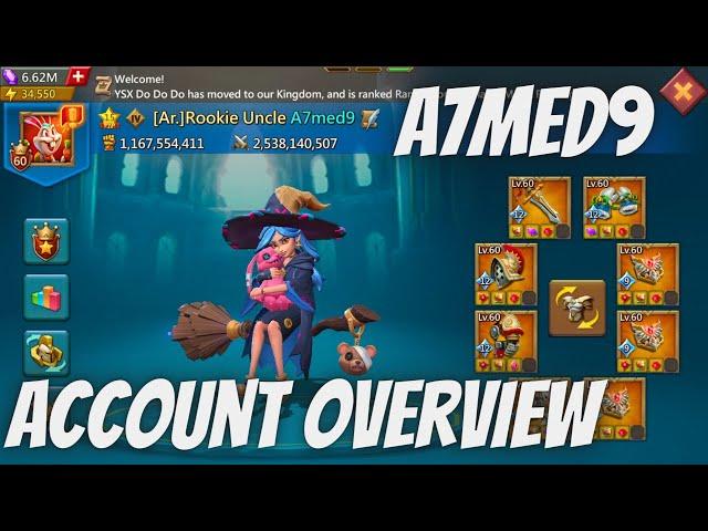 Lords Mobile - A7med9's Secret 3rd Account Overview, The Ultimate Low Might Titan Rookie Uncle!!!