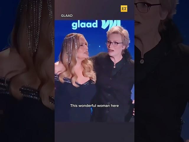 Jane Lynch Surprises Jennifer Coolidge At The GLAAD Media Awards #shorts