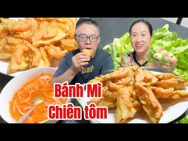 Cách làm bánh mì chiên tôm độc lạ, thơm ngon giòn rụm nhanh gọn lẹ tại gia