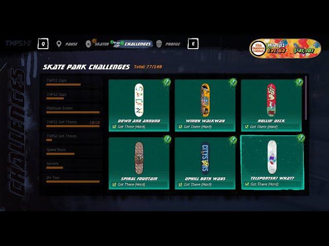 All Hard THPS1 Get-Theres  with Timestamps - Tony Hawk Pro Skater 1+2