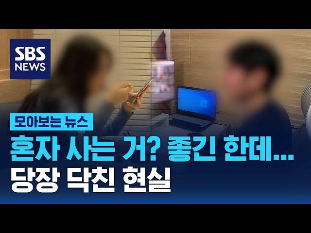 혼자 사는 거? 좋긴 한데…당장 닥친 현실 / SBS / 모아보는 뉴스