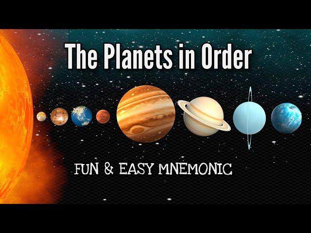 How to Remember the Order of the Planets Starting from the Sun | FUN & EASY Solar System mnemonic