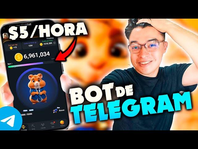 BOT DE TELEGRAM PAGANDO GRATIS  BOT DE MINERIA EN TELEGRAM  HAMSTER KOMBAT AIRDROP CRYPTO GRATIS