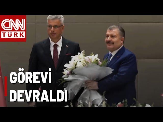 Sağlık Bakanlığı'nda Devir Teslim! Kemal Memişoğlu, Fahrettin Koca'dan Görevi Devraldı