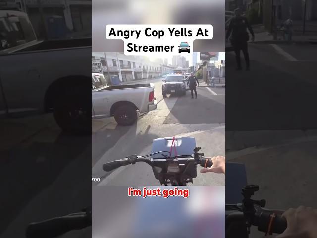 CRAZY COP YELLS AT TWITCH STREAMER!