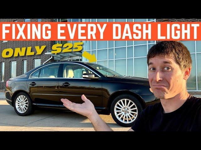 I Fixed EVERY Light On My CHEAP Volvo S80 For $25 (Christmas Tree Dash)