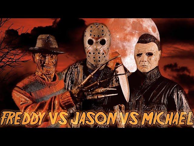 Freddy Krueger vs Jason Voorhees vs Michael Myers Part 1 (Stop Motion Film)