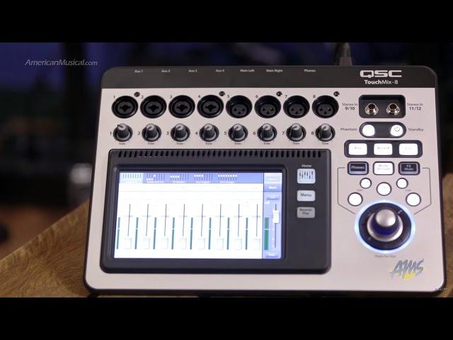 QSC TouchMix 8 Compact Digital Mixer with Bag - QSC TOUCHMIX8