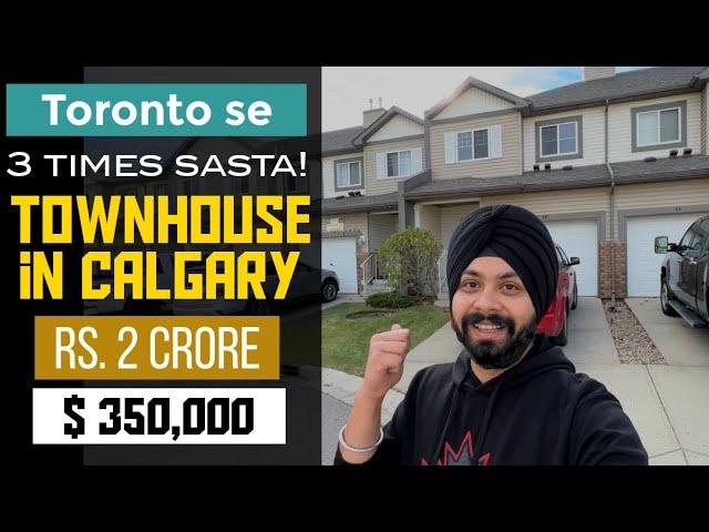 Home Tour of Rs 2 Crore ($350,000) Townhouse in Saddle Town, Calgary NE