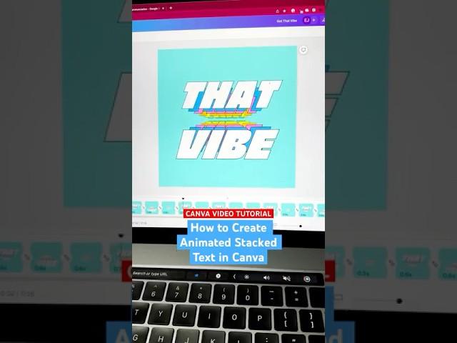 Canva Tutorial: How to Create Animated Stacked Text in Canva #canvatutorial #canvatips #canva