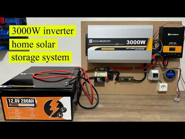 how to install a home solar energy storage system, Complete installation,ECO WORTHY