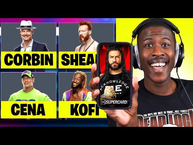 WWE 2K20 But I Used WWE SuperCard To Draft My Roster!