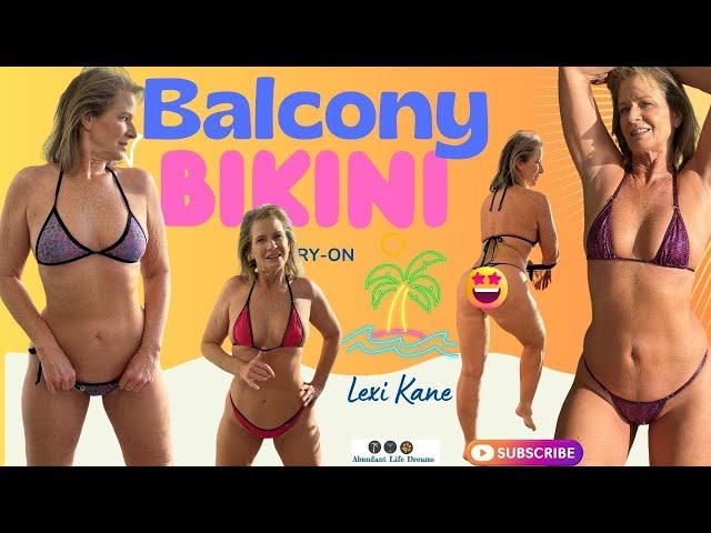 Cancun Mexico Super Hot & Sexy Sheer Micro Thong Balcony Sunrise Bikini Tryon Berrydog Wicked Weasel