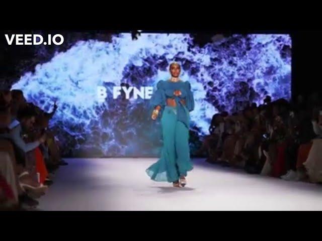 Amber Keaton in Slow Motion Catwalk Runway Modelling