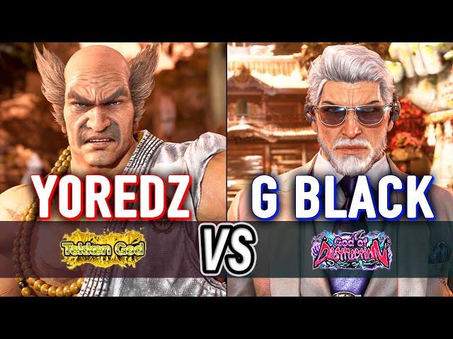 T8  Y0REDZ (Heihachi) vs G BLACK (Victor)  Tekken 8 High Level Gameplay