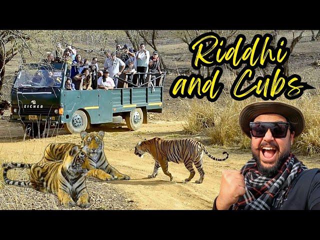 My dream comes True | Best Tiger Sighting in Ranthambore Zone 3 | Riddhi with 3 Tiger Cubs