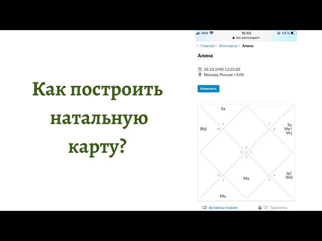 Как построить натальную карту?