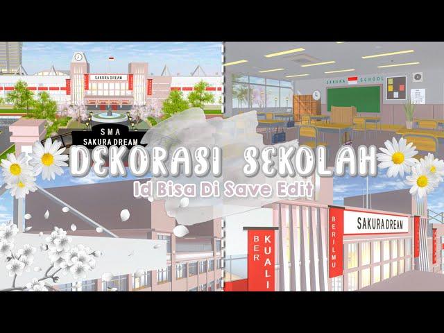 [BAGI BAGI ID] DEKORASI SEKOLAH AESTHETIC By Piyu || SAKURA SCHOOL SIMULATOR