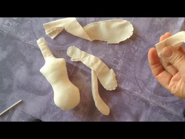 Как сшить текстильную куклу (часть 2).