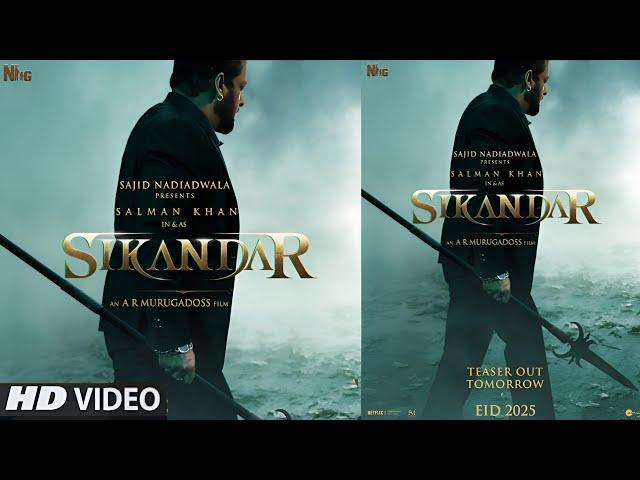 Sikandar: Official First Look Poster | Salman Khan x AR Marugadoss | Eid 2025...