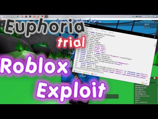 NEW!! ️ Euphoria Trial ️ | Roblox Exploit | level 7 | Lua Script Executor | WORKING