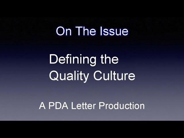 Defining the Quality Culture