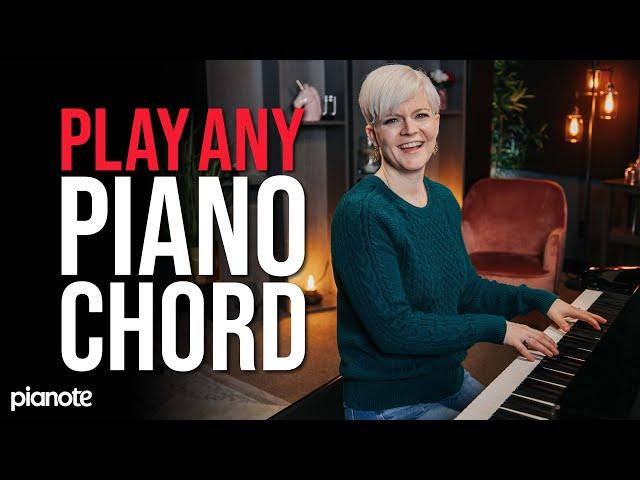 How To Play Any Chord On The Piano  (Beginner Level)