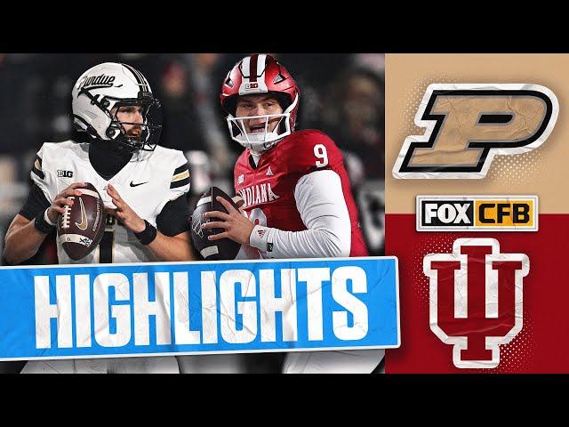 Purdue Boilermakers vs. No. 10 Indiana Hoosiers Highlights | FOX College Football