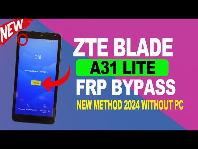 ZTE A31 LITE FRP BYPASS WITHOUT PC Google Account Verification | Skip Google Lock ZTE