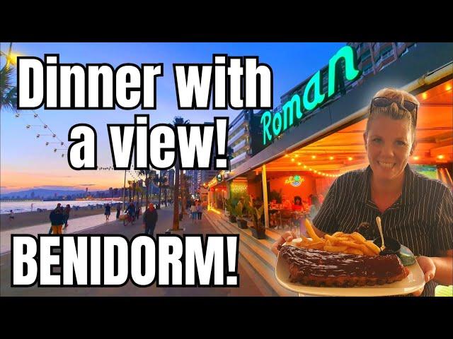 Benidorm - Good FOOD at  SUNSET - You NEED to try here!!