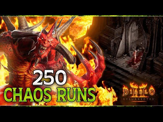 I RAN 250 CHAOS SANCTUARY Runs on Ladder - Crazy Necro Circlet and many other GG Drops !!! D2R