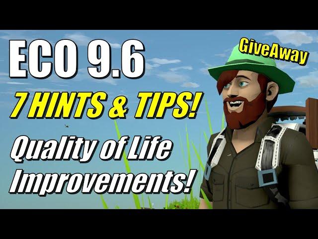 ECO 9.6 - 7 Tips and Tricks to Make Life Easier | Give Away | ECO Tutorial | Guide