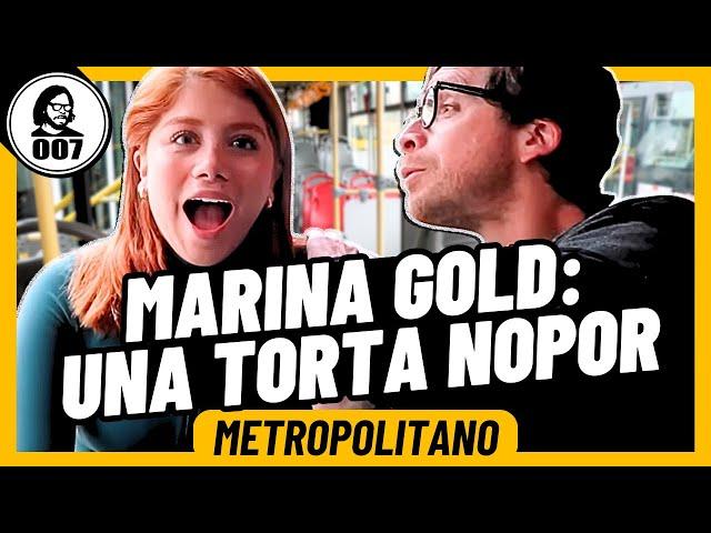 MARINA GOLD Y SU TORTA NOPOR DE CUMPLEAÑOS