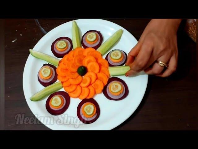 4 new salad decoration ideas by Neelam ki recipes 2024