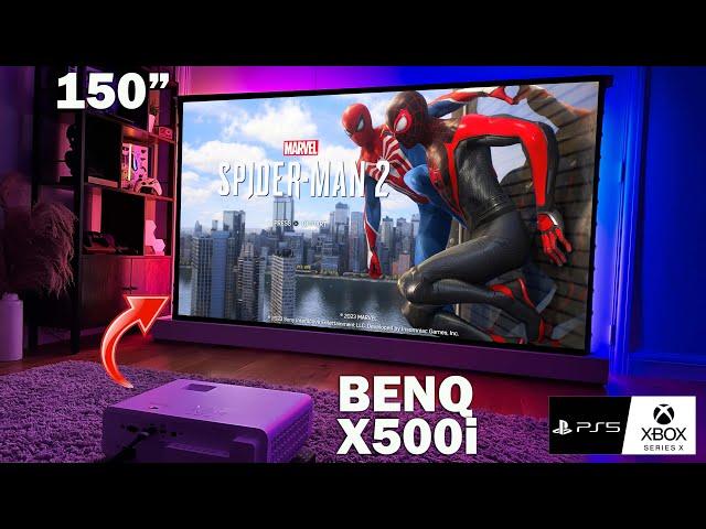 BEST Short Throw 4K Gaming Projector For Xbox / PS5 / PC! | BenQ X500i Review