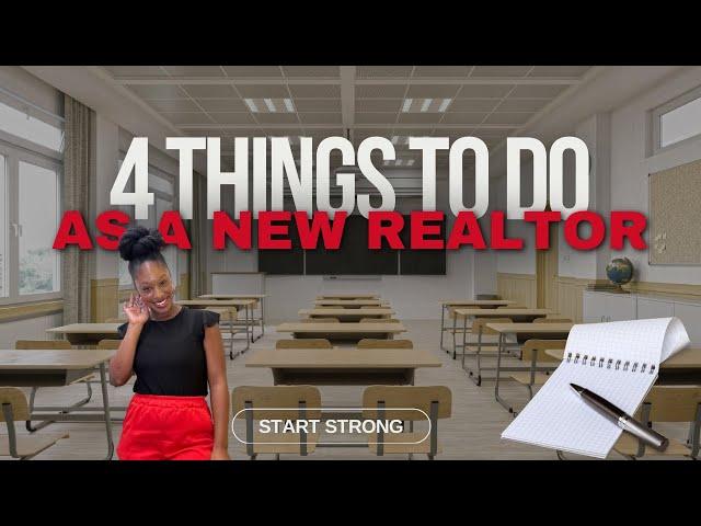 YOU SHOULD DEFINITELY DO THIS AS A NEW REAL ESTATE AGENT - START STRONG ‼️