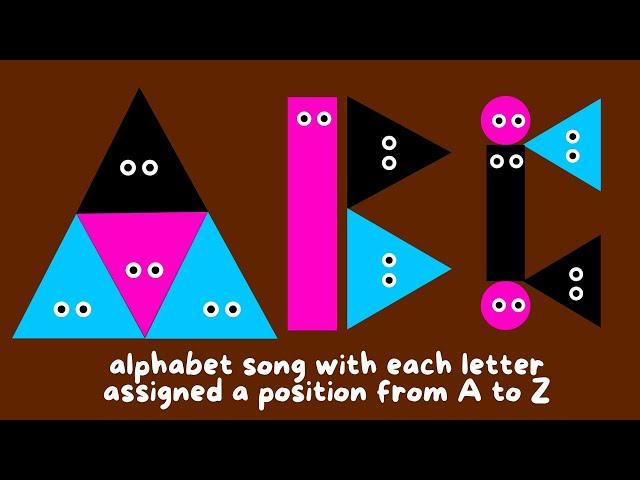 Heart Beat simple alphabet song with each letter assigned a position from A to Z