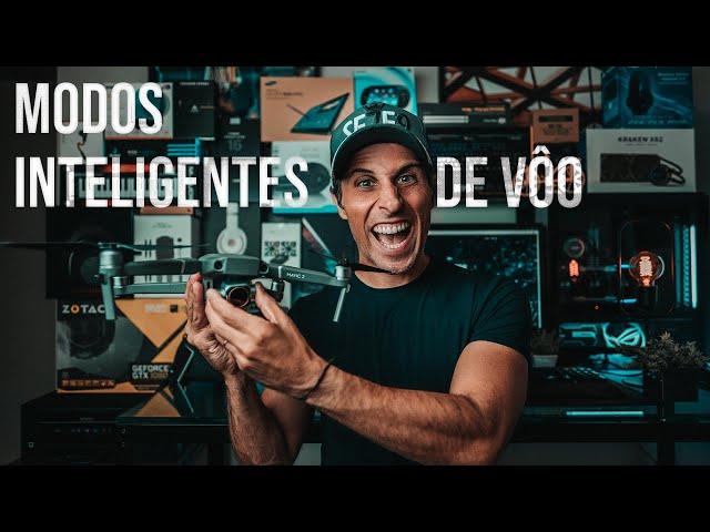 Modos inteligentes de vôo DJI - Intelligent Flight - ponto de interesse e active track em Portugues