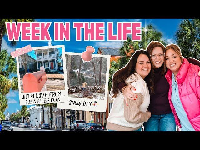 WEEK IN THE LIFE WITH US | GIRLS TRIP TO CHARLESTON AND A SNOW DAY AT HOME | WINTER HAPPENINGS