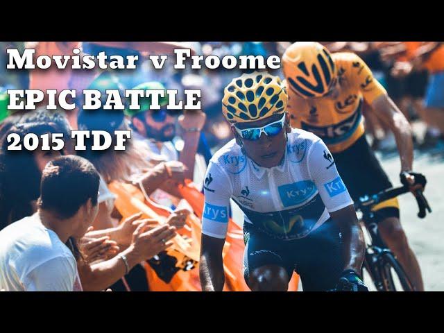 Froome vs Quintana & Valverde 2015 Tour de France - Best Moments #cyclinglegends