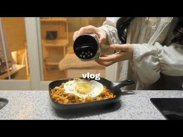 Cooking at home and eating delicious!Happy day of Korean college students|ASMR