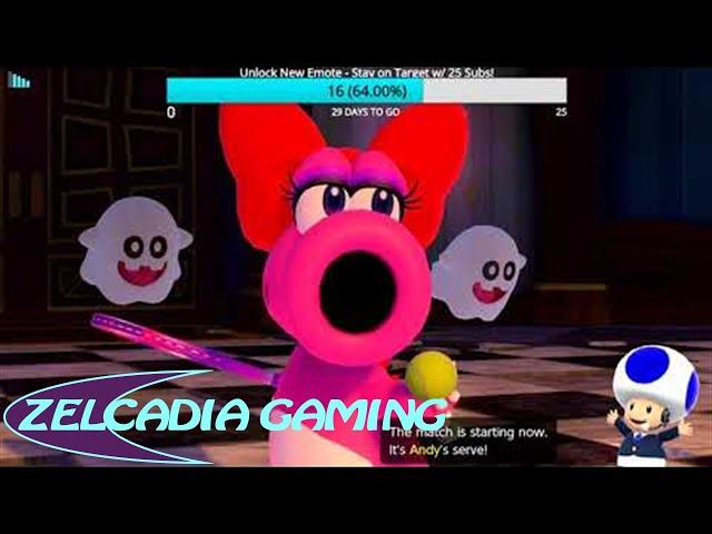 Zelcadia Gaming Plays "Peach for a Day" in Mario Tennis Aces