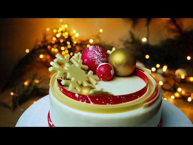 Baking a christmas cake B-Roll. Новогодний торт на заказ.