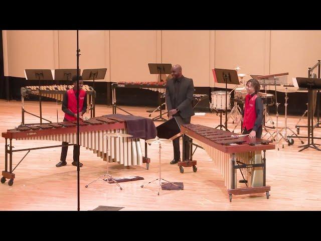 Hoke County High School Percussion Duet  - 'Catching Shadows' - Ivan Trevino