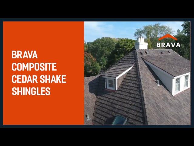 Brava Composite Cedar Shake Shingles - Imitation Shake Roofing - Color: Aspen