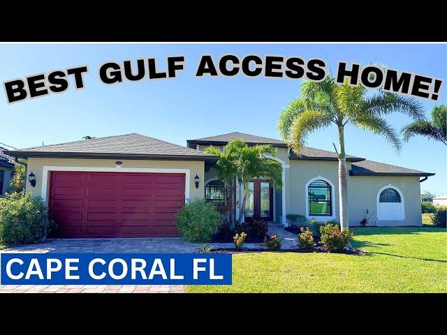 Waterfront homes for sale in Cape Coral Florida | Gulf Access Pool Home in Cape Coral Florida