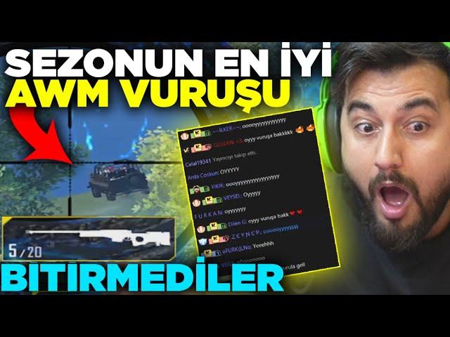 BİTİRMEDİLER! SEZONUN EN İYİ AWM VURUŞU / PUBG MOBILE