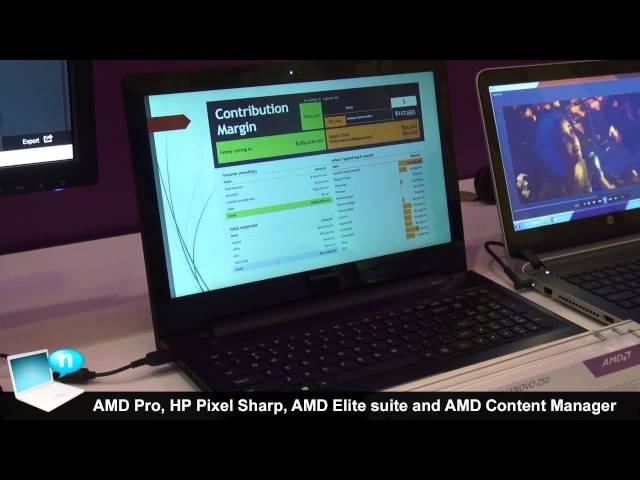 APU AMD Pro on HP Elitebook 725 G2, HP Pixel Sharp, AMD Elite software