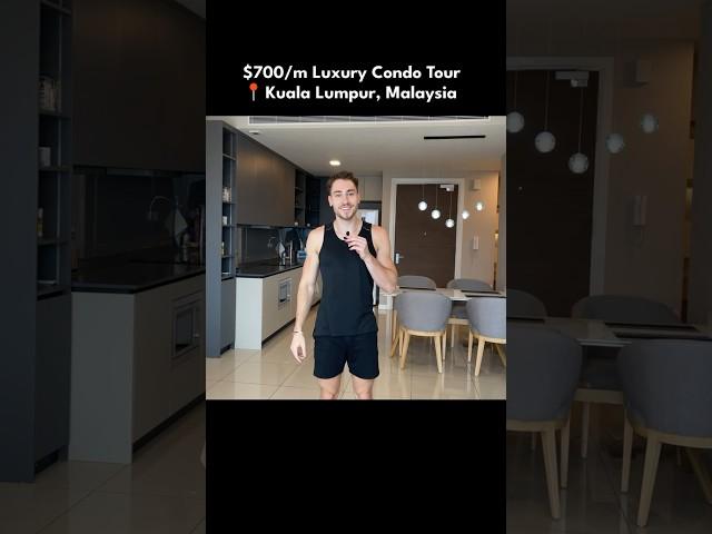 All this for just $700 a month?  Luxury Condo Tour in Malaysia #shorts